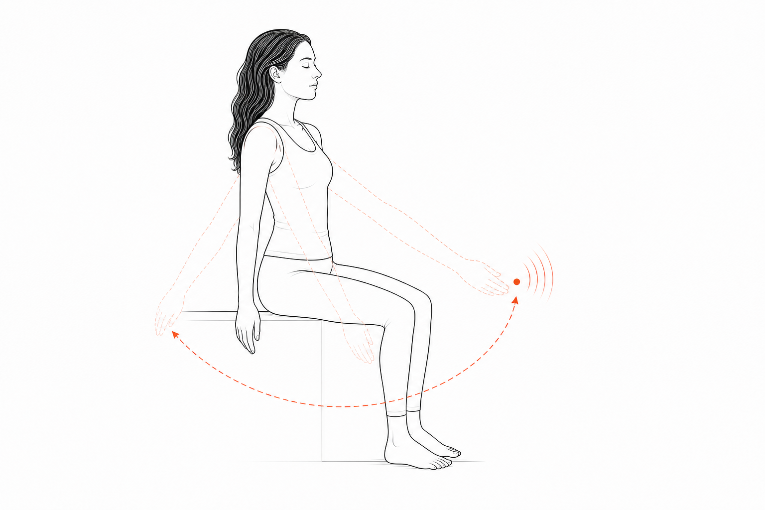 Minimal line anatomy illustration for Arm Pendulum Parametric Drive.