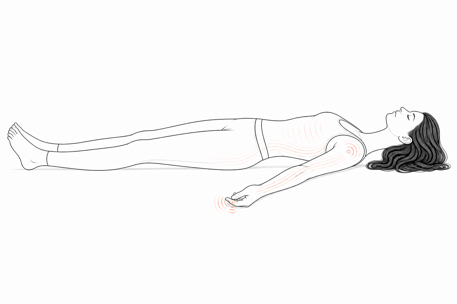 Minimal line anatomy illustration for Sympathetic Joint Vibration.
