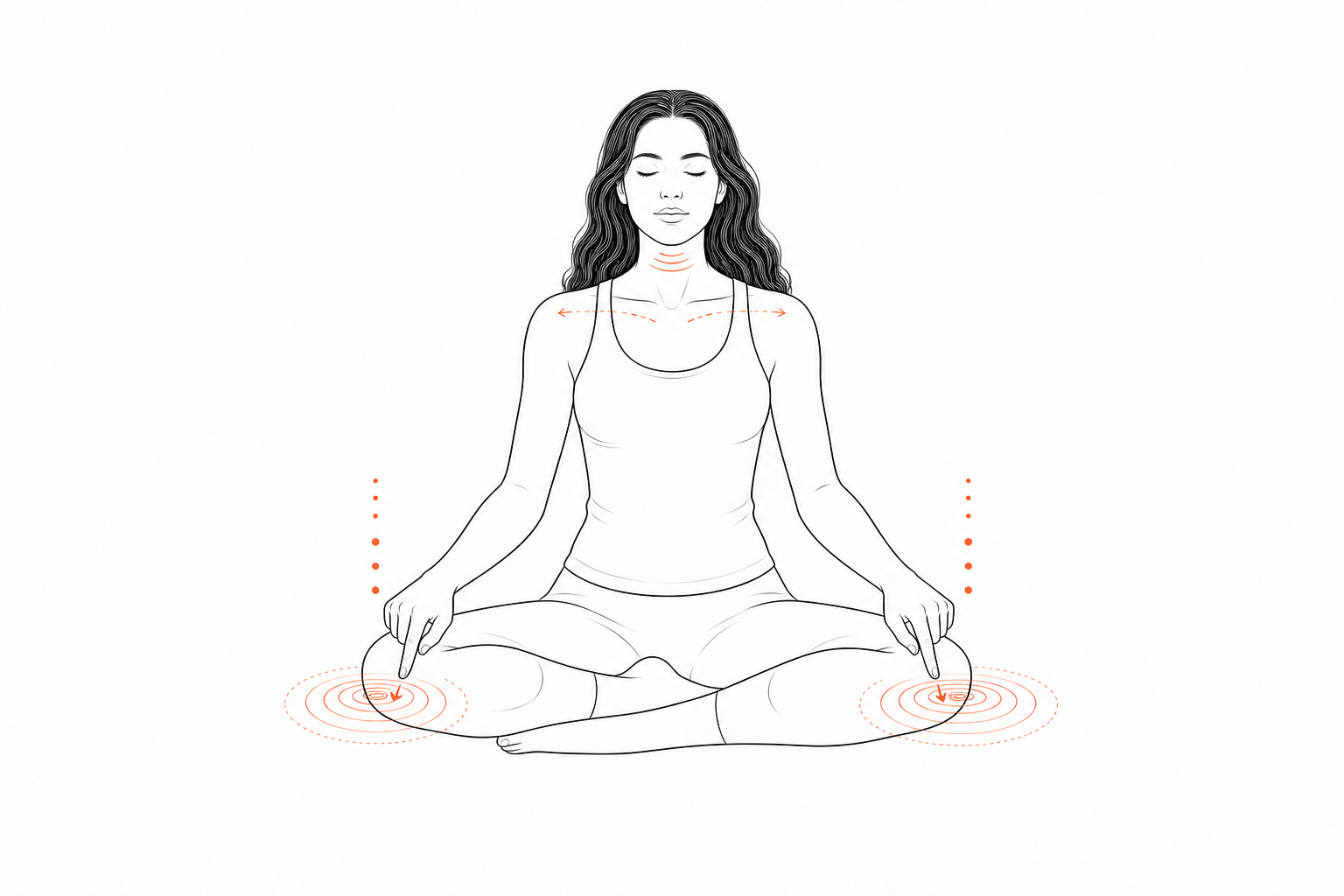 Minimal line anatomy illustration for Bimanual Beat Secret Coupler.